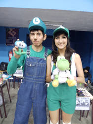 Luigi boy and Luigi girl