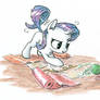 Miss Rarity is busy