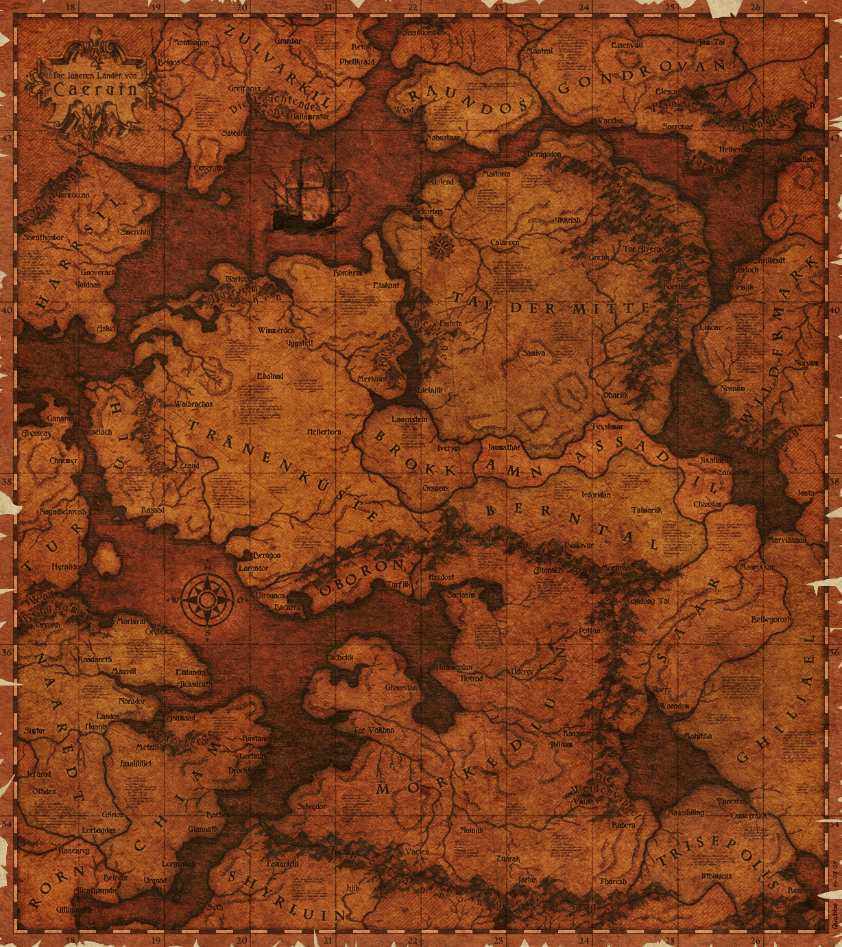 Fantasymap of Caeruin
