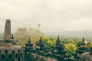 view from borobudur