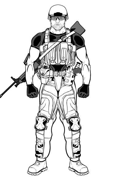 Heromachine Drawing Heromachine 3 : soldier by Etory on DeviantArt
