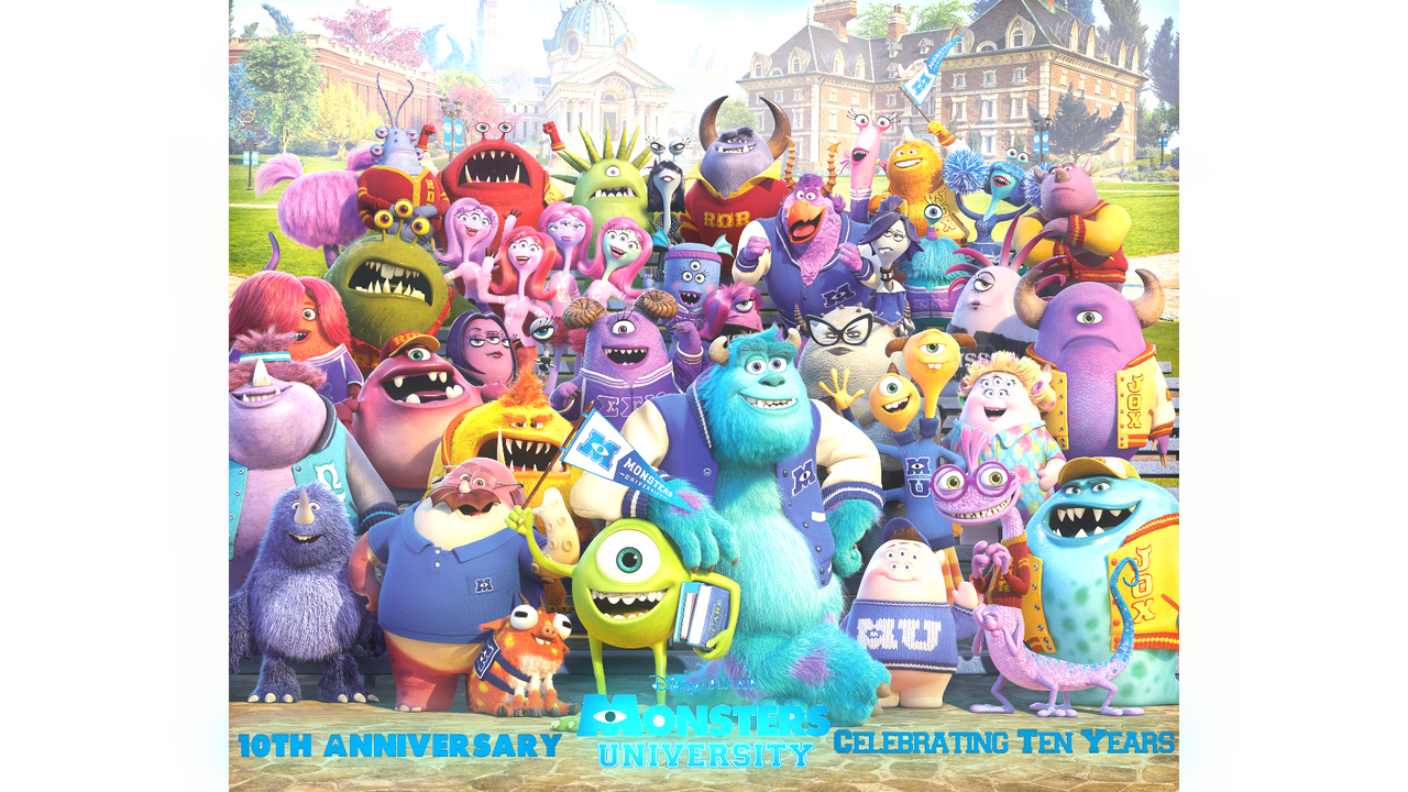 Monsters University 10th Anniversary by RaymanPixar on DeviantArt