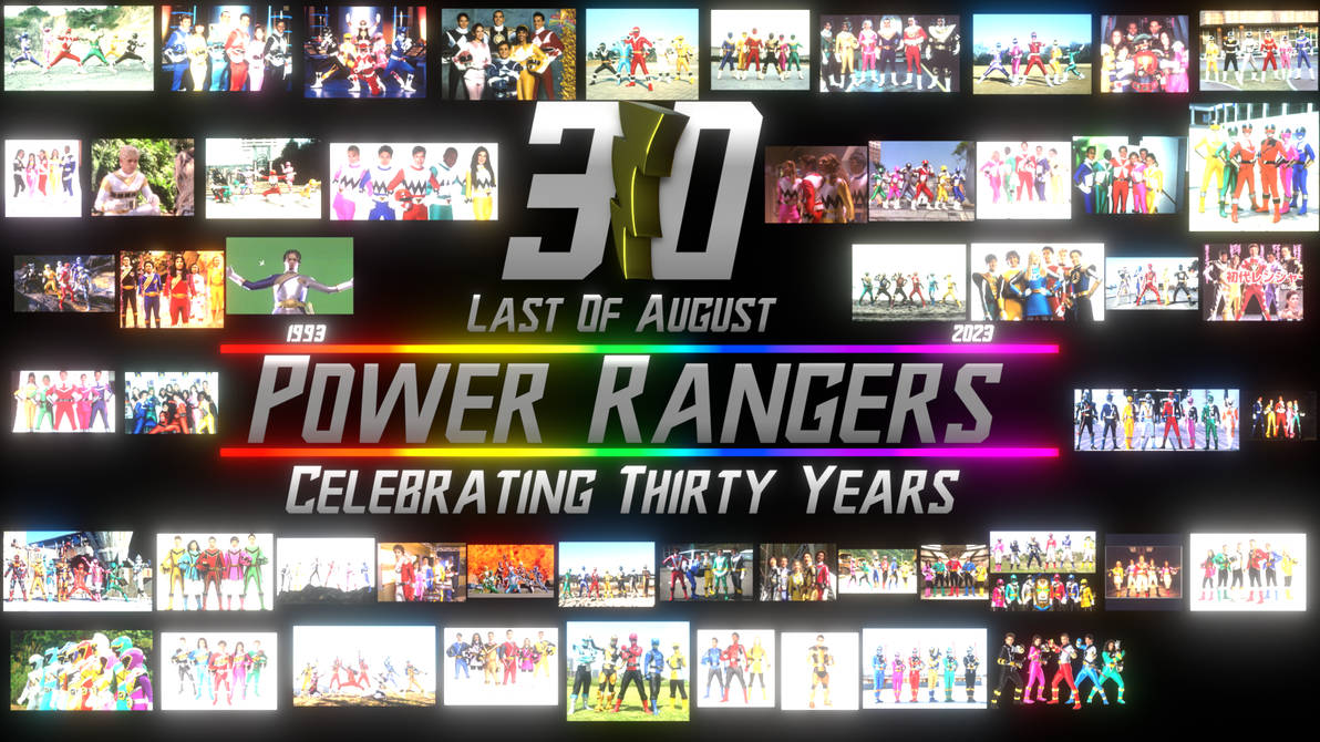 Power Rangers 30th Anniversary (Last Of August) by RaymanPixar on ...