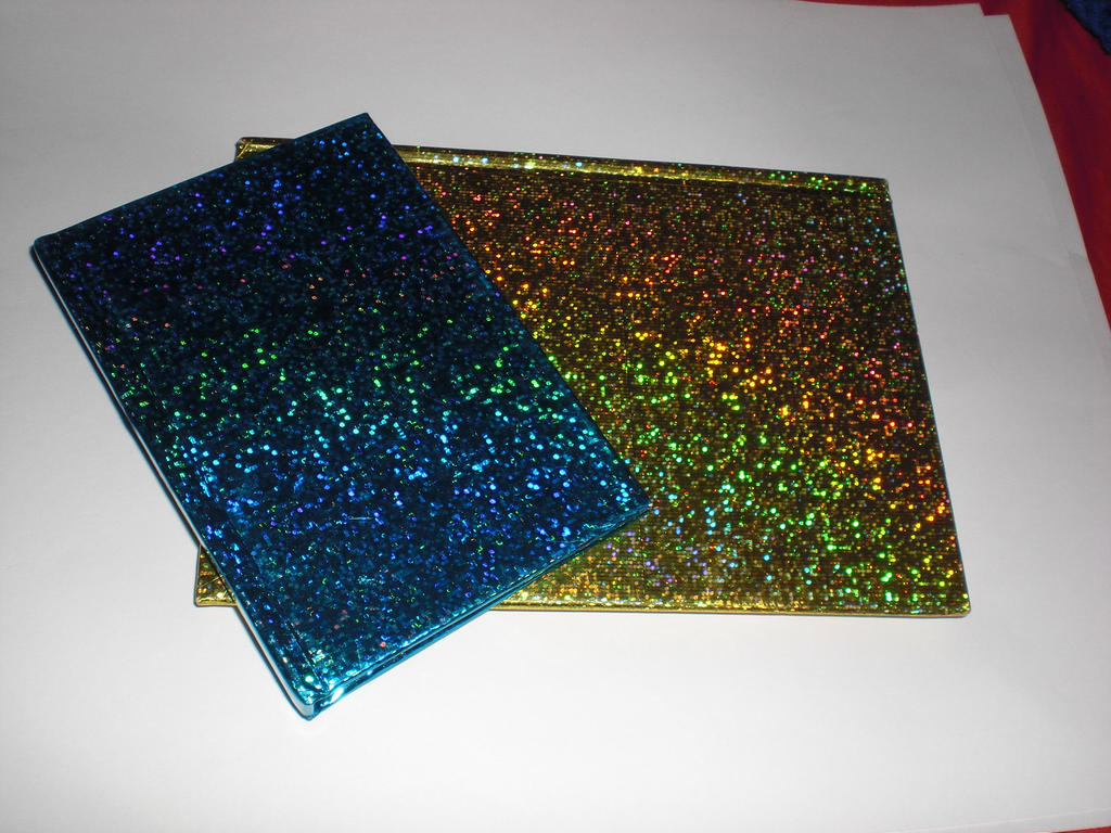 Glitter notebooks by CaptainJackHarkness on DeviantArt