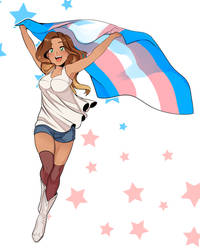 Trans Pride Meg