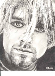 kurt cobain drawing