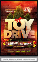 TOY DRIVE - XMAS FLYER TEMPLATE PSD