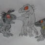 Scorpius Rex, Indominus Rex and Indoraptor 