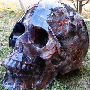 Flourite Crystal Skull 001d