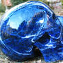 Sodalite Stone Skull 001b