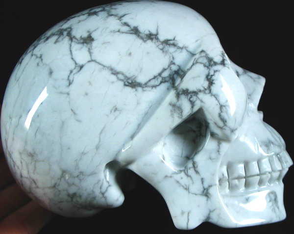 Chinese Howelite Skull 001a