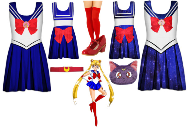 Sailor moon top skater dress