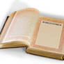 Victorian book, open
