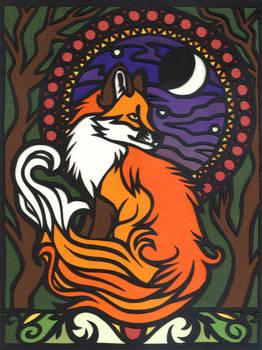 Art Nouveau Fox