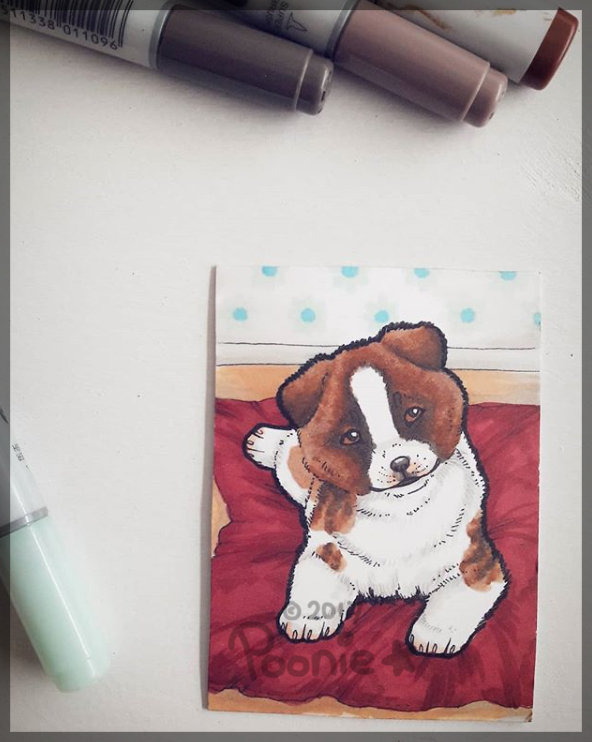 Waiting for You - ACEO Trade by PoonieFox