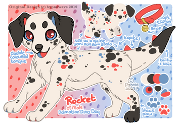 Rocket - Reference Sheet by PoonieFox