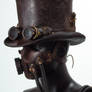 Steampunk Leather Tophat