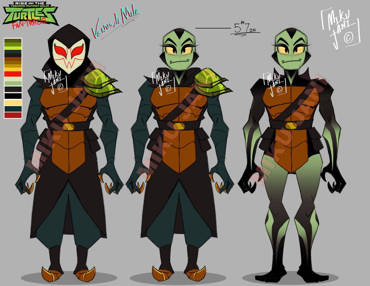 ROTTMNT Venus de Milo Character Sheet (1/3) by MikuJaniArt on DeviantArt