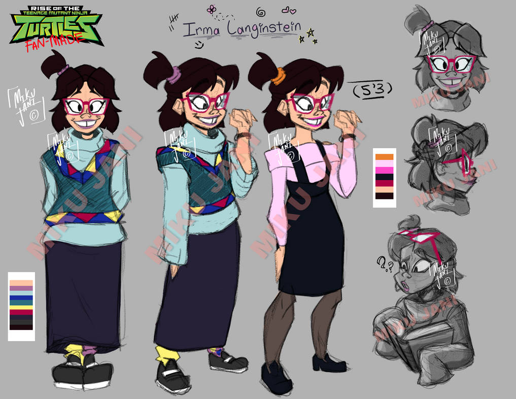 ROTTMNT Irma Character Sheet Miku Jani by MikuJaniArt on DeviantArt