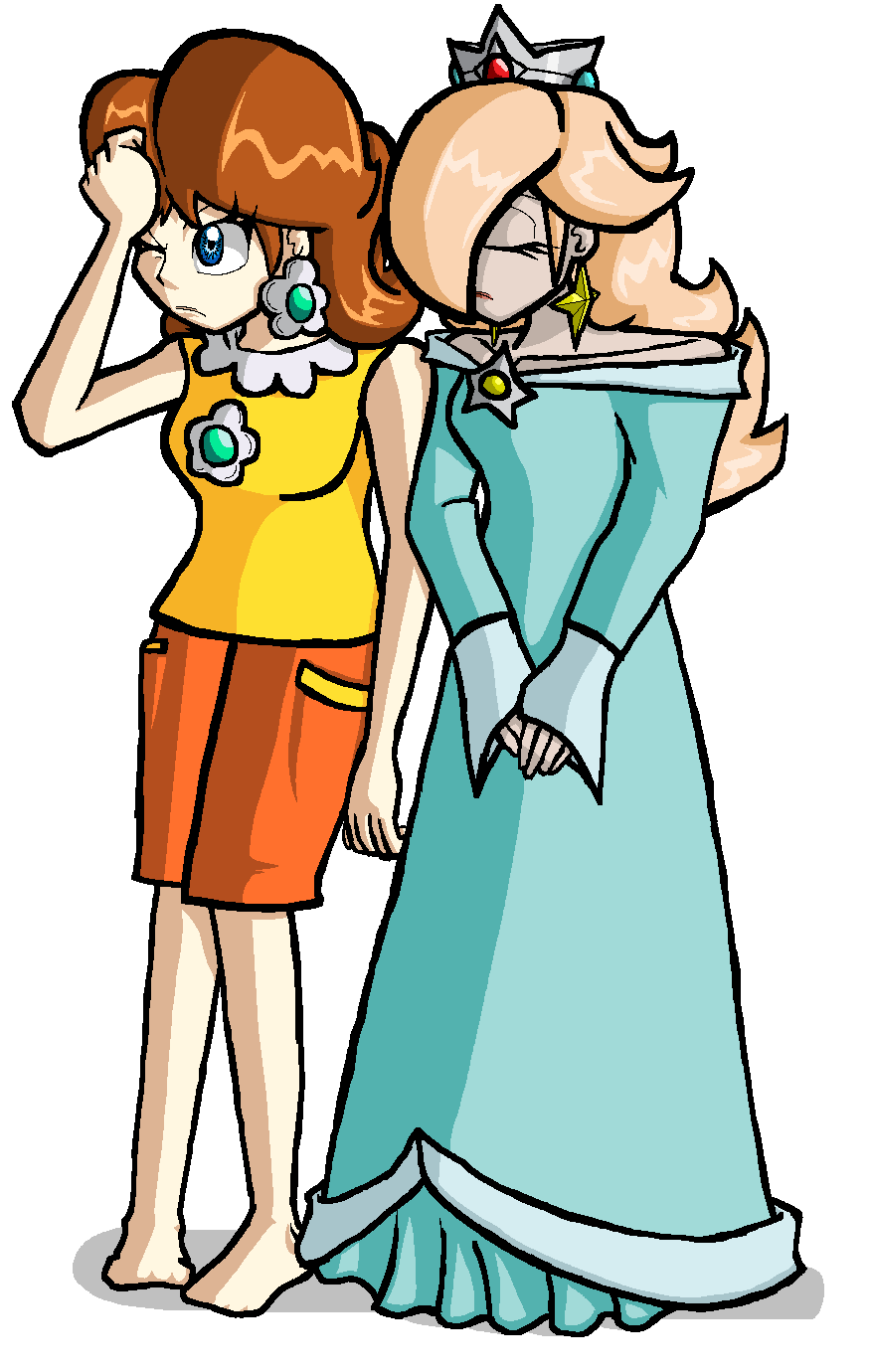 Daisy And Rosalina By Tehcreechibi On DeviantArt daisy-and-rosalina-by-tehcreechibi-on-deviantart