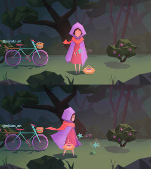 little girl game low poly