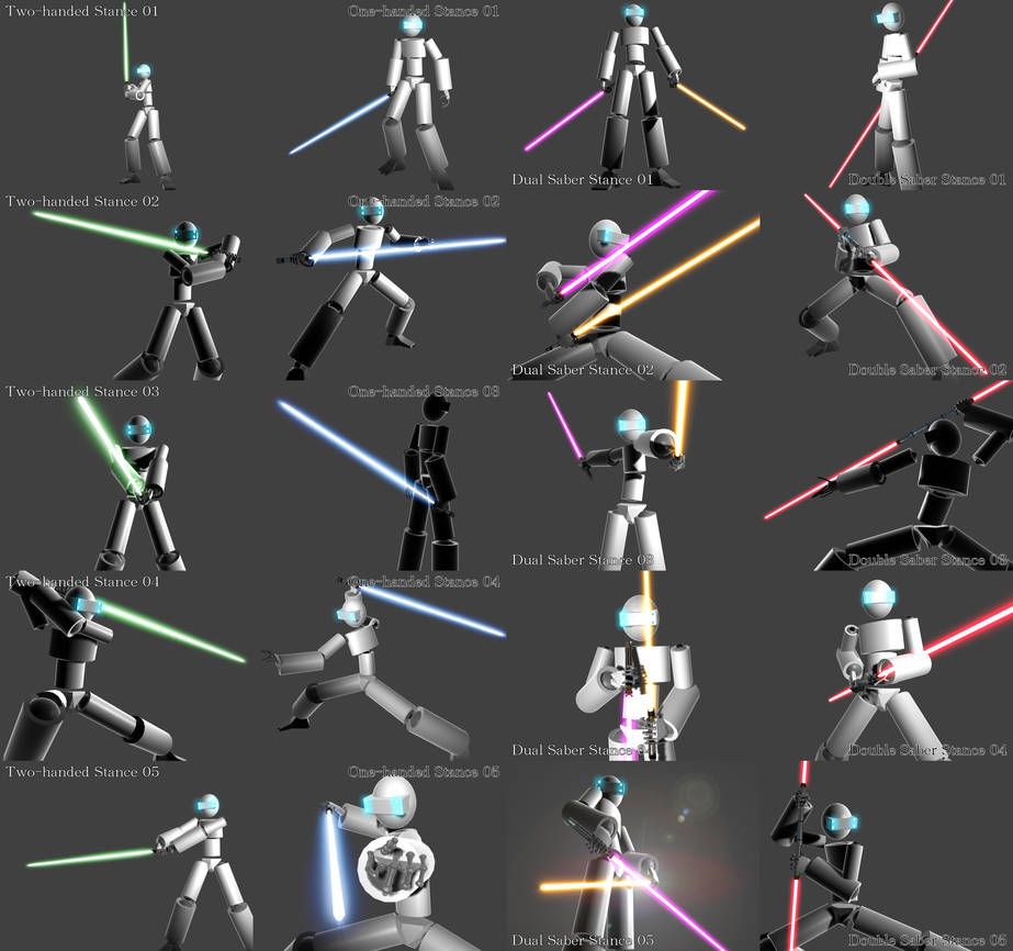Lightsaber Stances by dnewt on DeviantArt