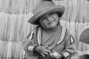 Uros girl,Titicaca