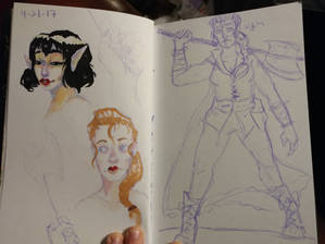 Sketchbook pages for today