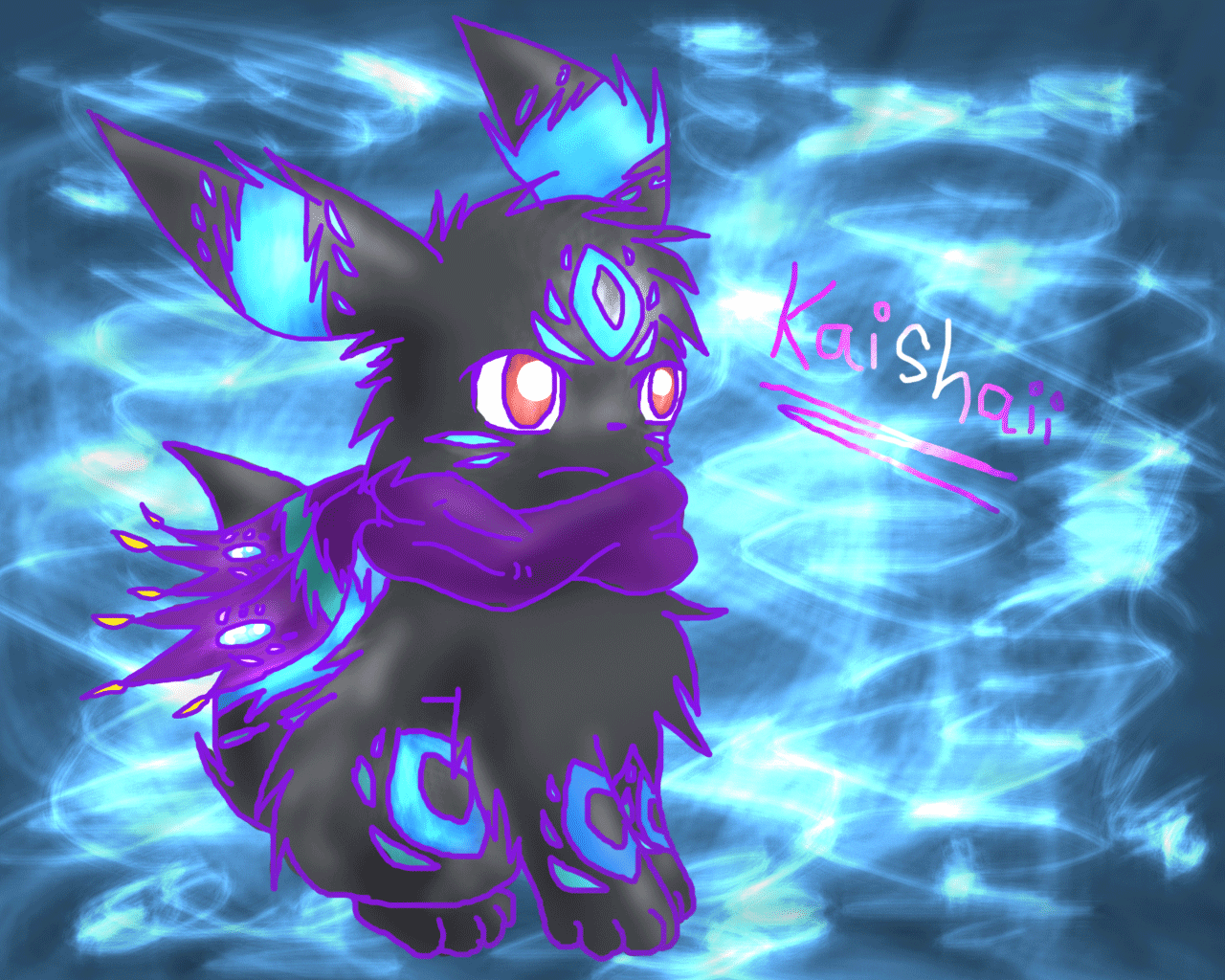 My New OC- Kaishaii The Umbreon