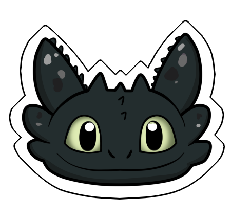 Toothless Sticker by FuriaNocturna01 on DeviantArt