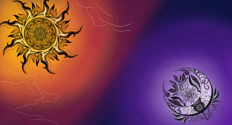 Radial Symmetry: Sun and Moon