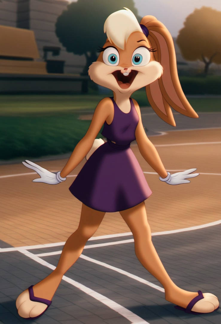 Lola Bunny's Purple Dress by PizzaHeadMan on DeviantArt