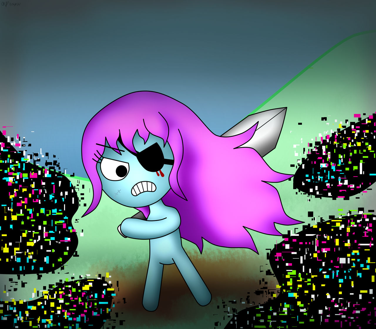 Learning with Pibby by katiekane822 on DeviantArt
