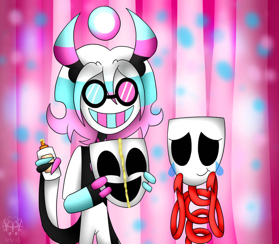 Fixed your Mask Gangle (art trade) by katiekane822 on DeviantArt