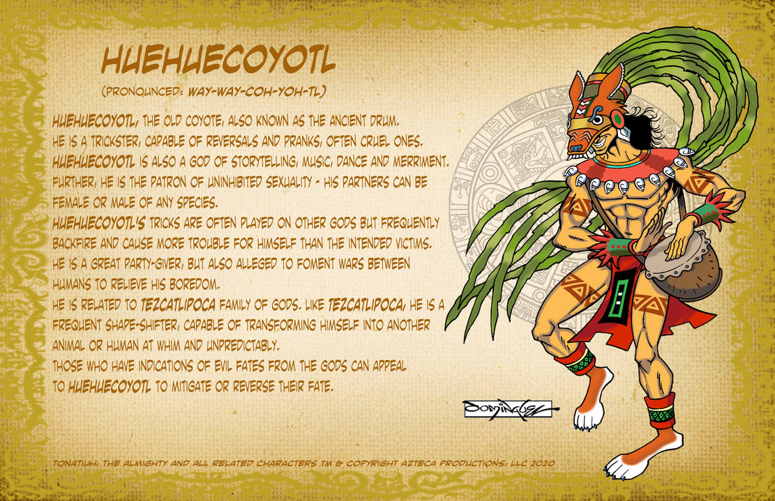 Huehuecoyotl by TheNocturnalWarrior on DeviantArt