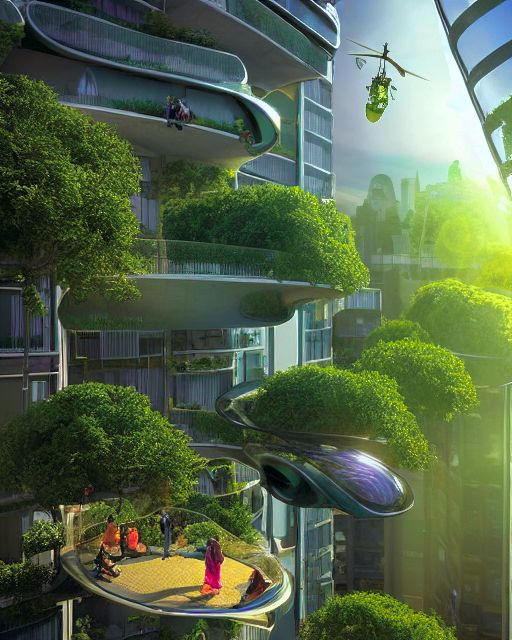 Solarpunk skylines by CyberEye-AI on DeviantArt