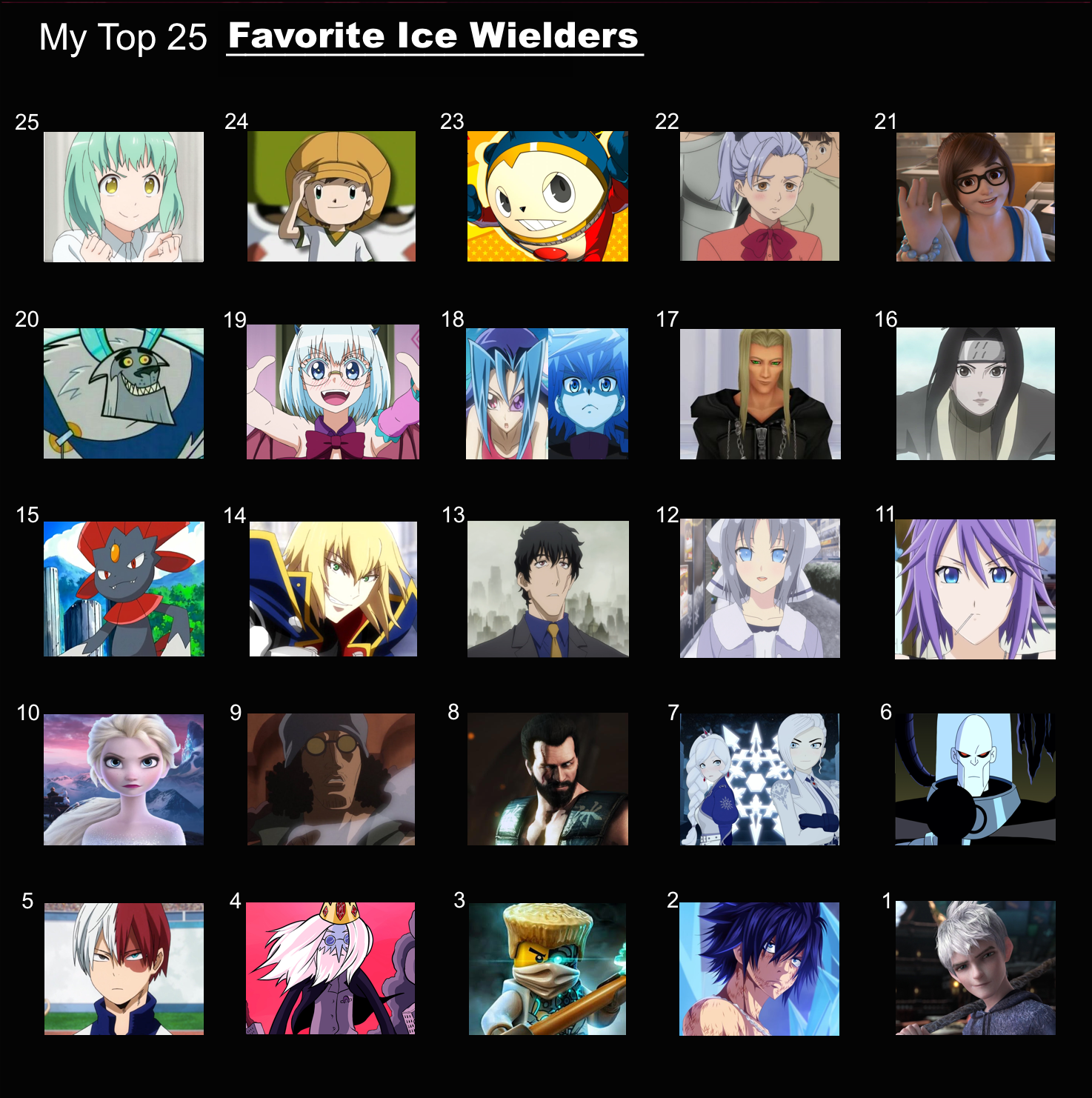 Ice Wielder Top 25 Favorite Ice Wielders by FlameKnight219 on DeviantArt
