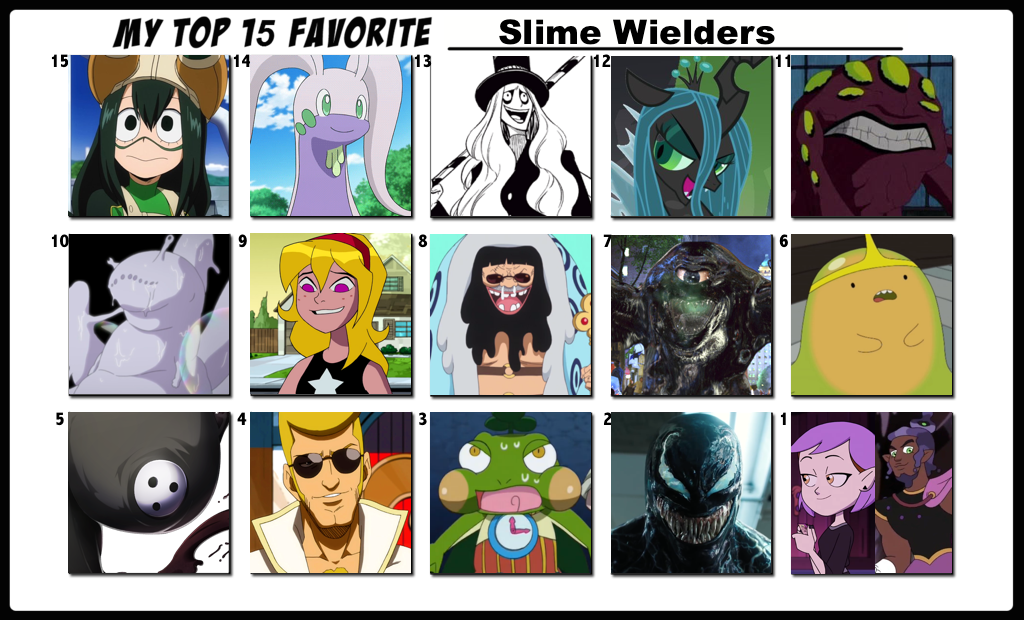 Slime Commanders Top 15 Favorite Slime Wielders by FlameKnight219 on DeviantArt