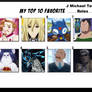 Top 10 Favorite J Michael Tatum Roles