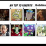 Top 10 Favorite Goblins