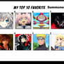 Top 10 Favorite Summoners