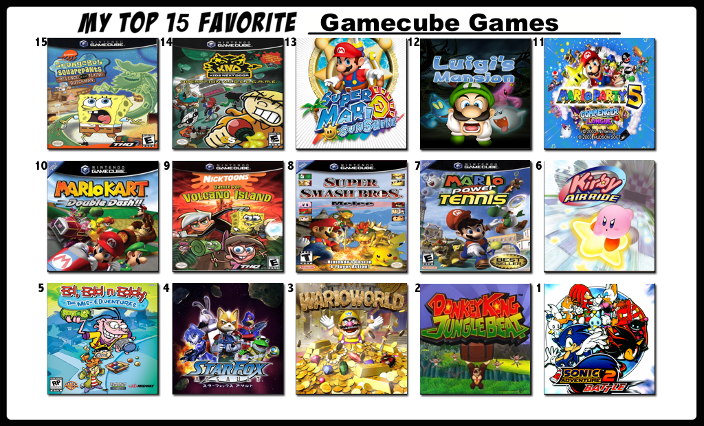 Top 15 Favorite Gamecube Games by FlameKnight219 on DeviantArt