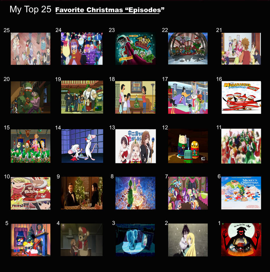 Deviantart Which Episode Top 25 Favorite Christmas (Episodes) by FlameKnight219 on DeviantArt