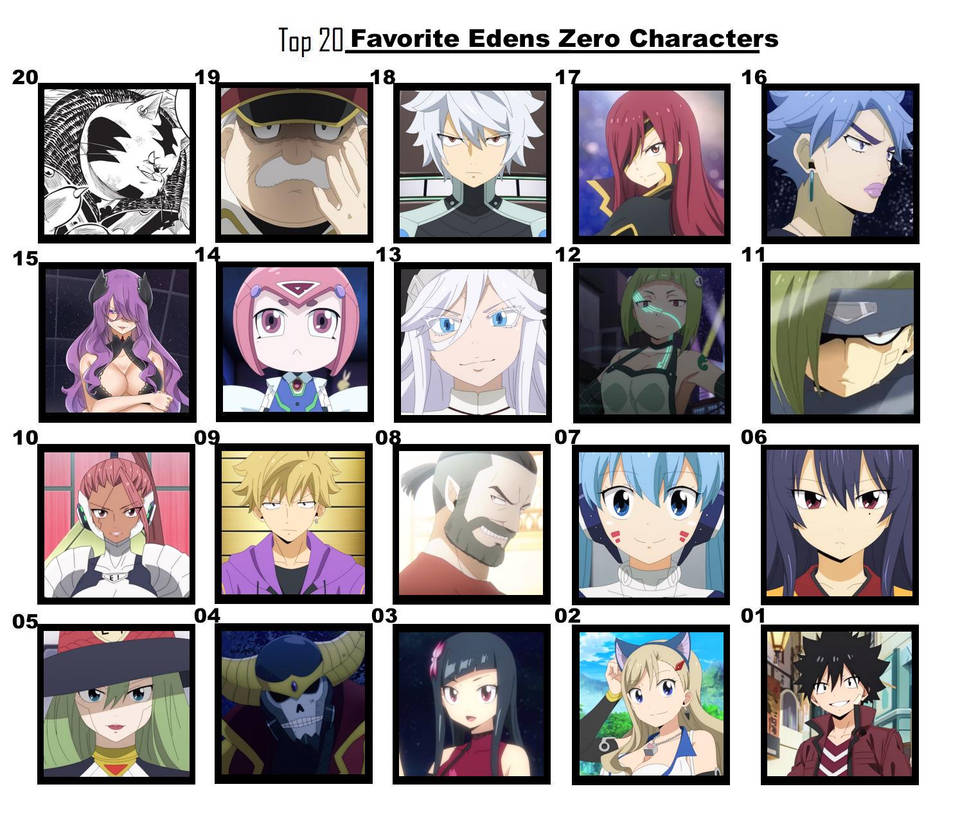 Code Zero Characters Top 20 Favorite Edens Zero Characters by FlameKnight219 on DeviantArt