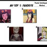 Top 5 Favorite Yumi Uchiyama Roles
