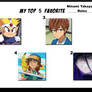 Top 5 Favorite Minami Takayama Roles