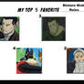 Top 5 Favorite Rintaro Nishi Roles
