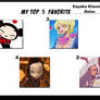 Top 5 Favorite Sayaka Kinoshita Roles