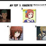 Top 5 Favorite Marissa Lenti Roles