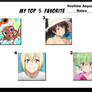 Top 5 Favorite Yoshino Aoyama Roles